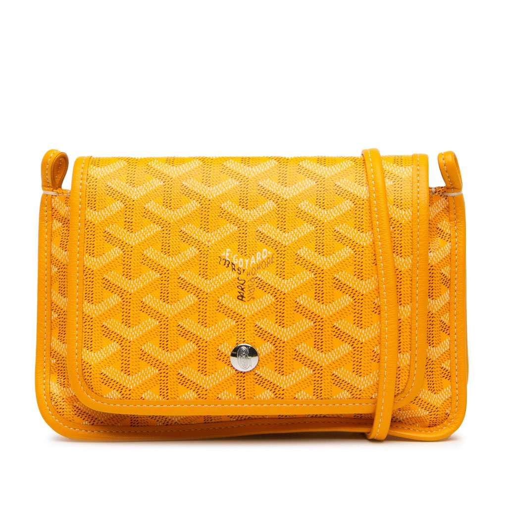 Goyard Goyardine Plumet Pocket Wallet Yellow Canvas Good condition - Front View