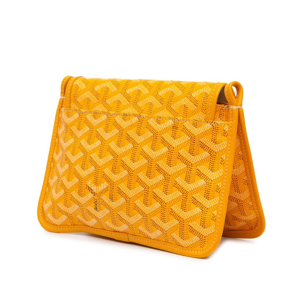 Goyard Goyardine Plumet Pocket Wallet Yellow Canvas Good condition - Back View