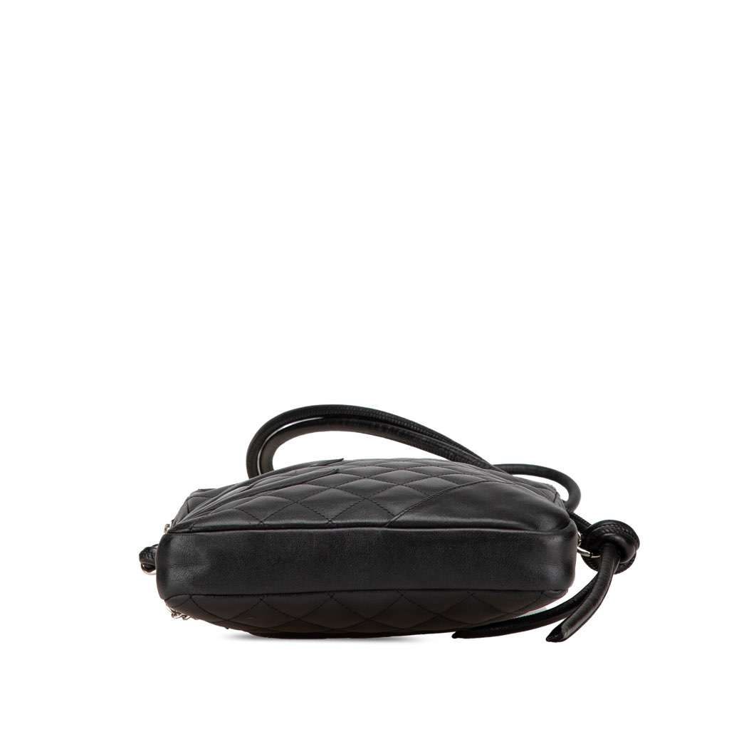Chanel Lambskin Cambon Ligne Crossbody Black Leather Good condition - Inside View