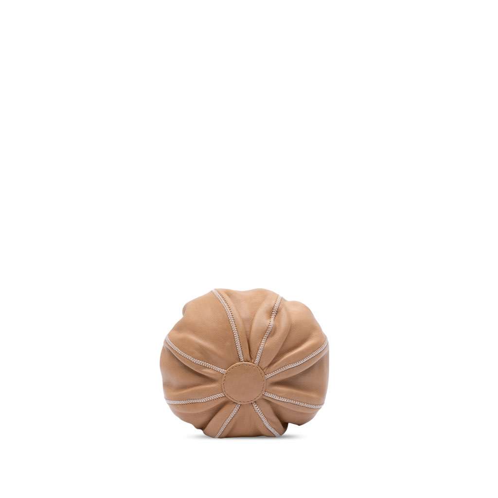 Chanel Mini Lambskin and Satin Reversible Sac Cordon Brown Leather Good condition - Inside View