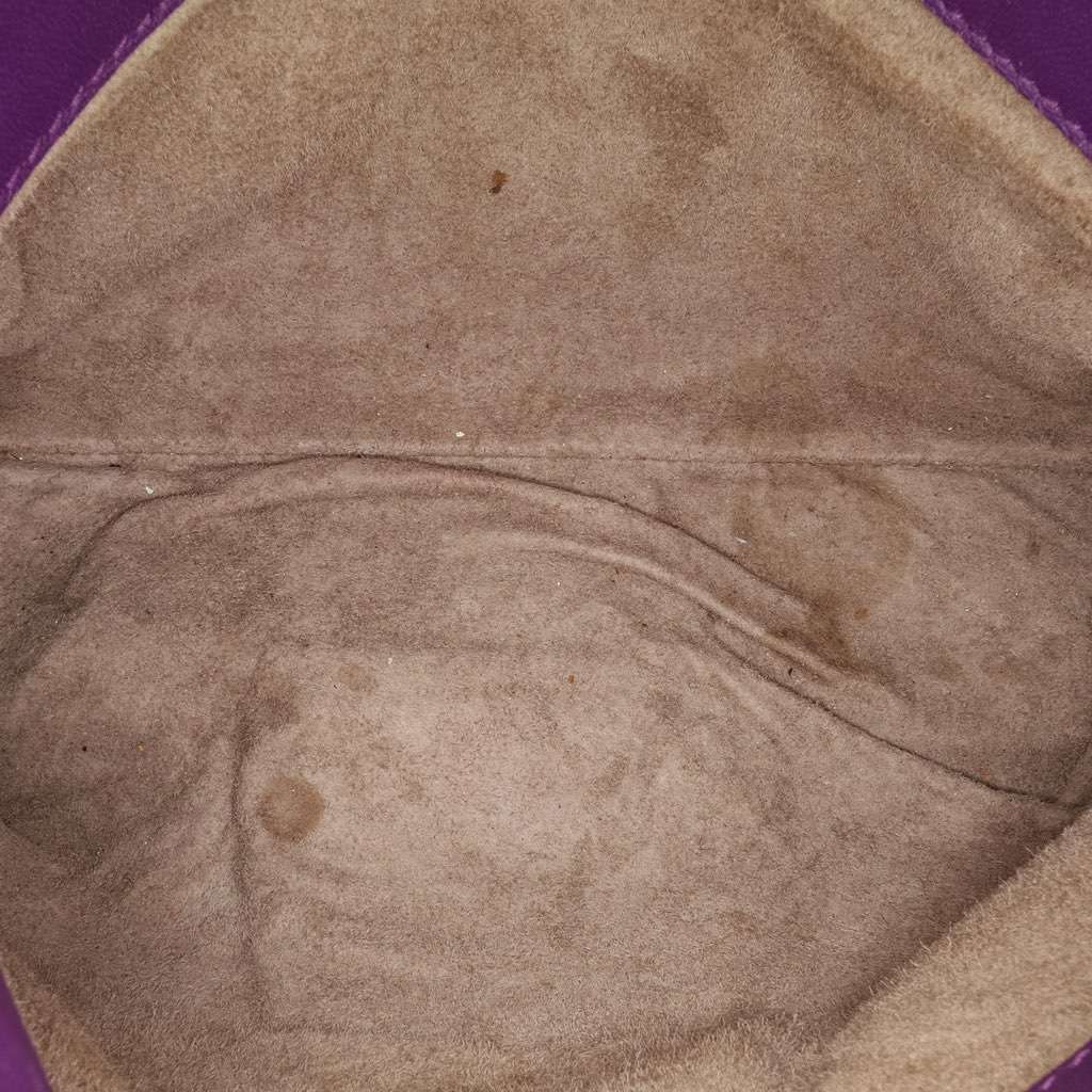 Bottega Veneta Nappa Intrecciato Napoli Satchel Purple Leather Very good - Box View