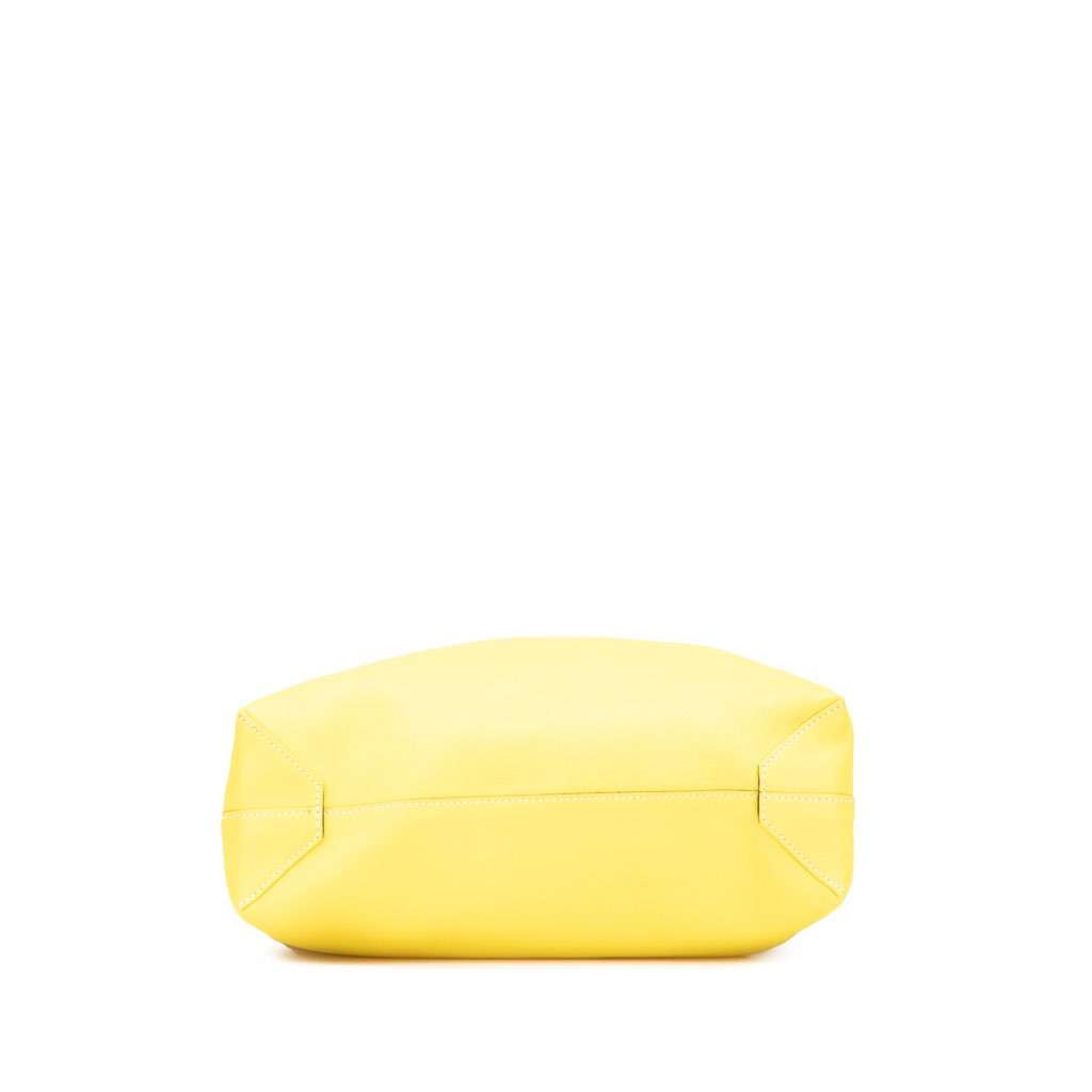 Hermès Swift and Veau Sikkim Double Sens 28 Yellow Leather Good condition - Inside View