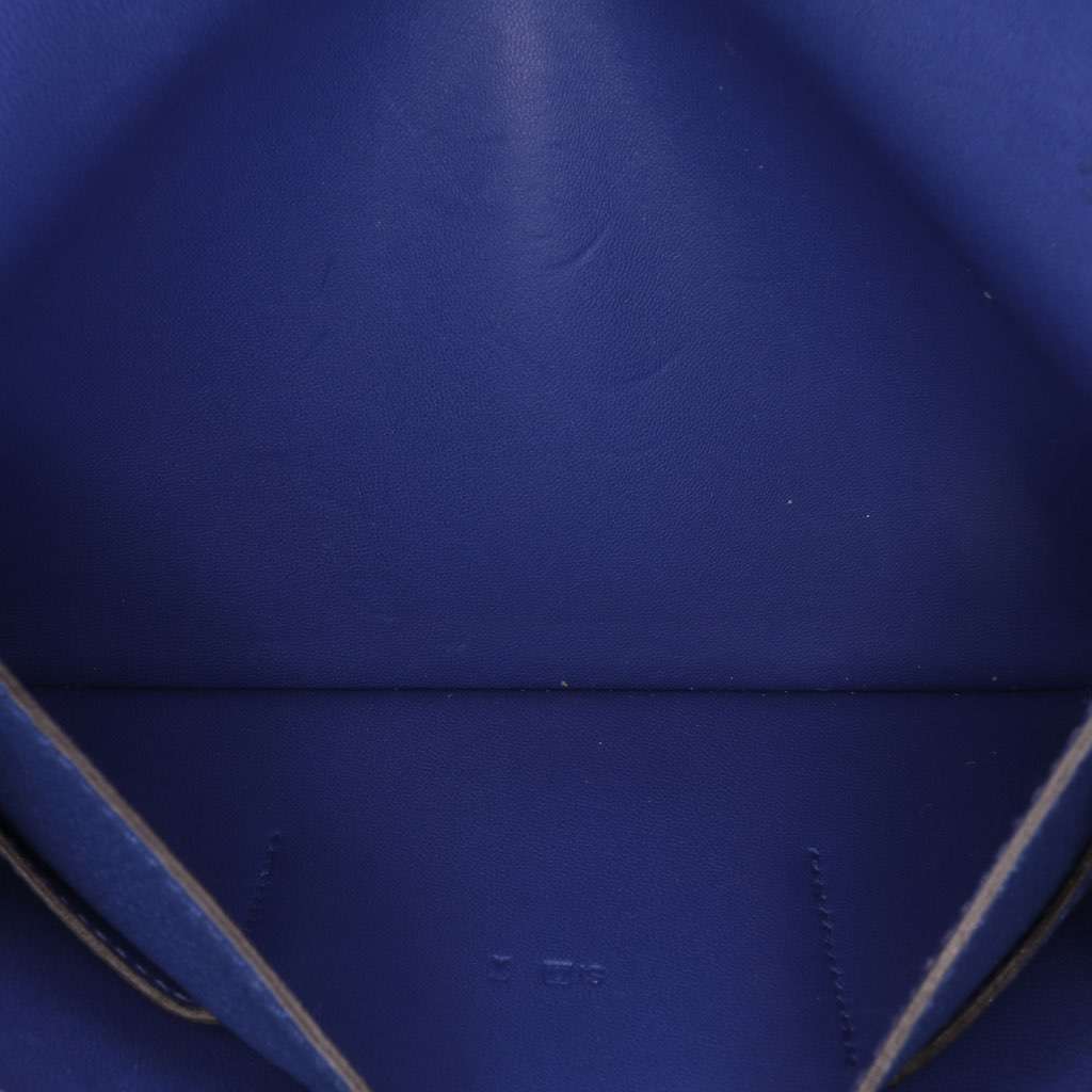 Hermès Clemence Dogon Wallet GM Blue Leather Good condition - Model View