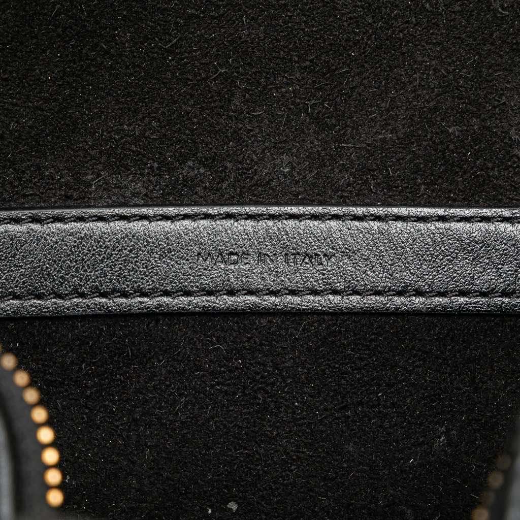 Celine Smooth Calfskin Cuir Triomphe Satchel Black Leather Good - Box View