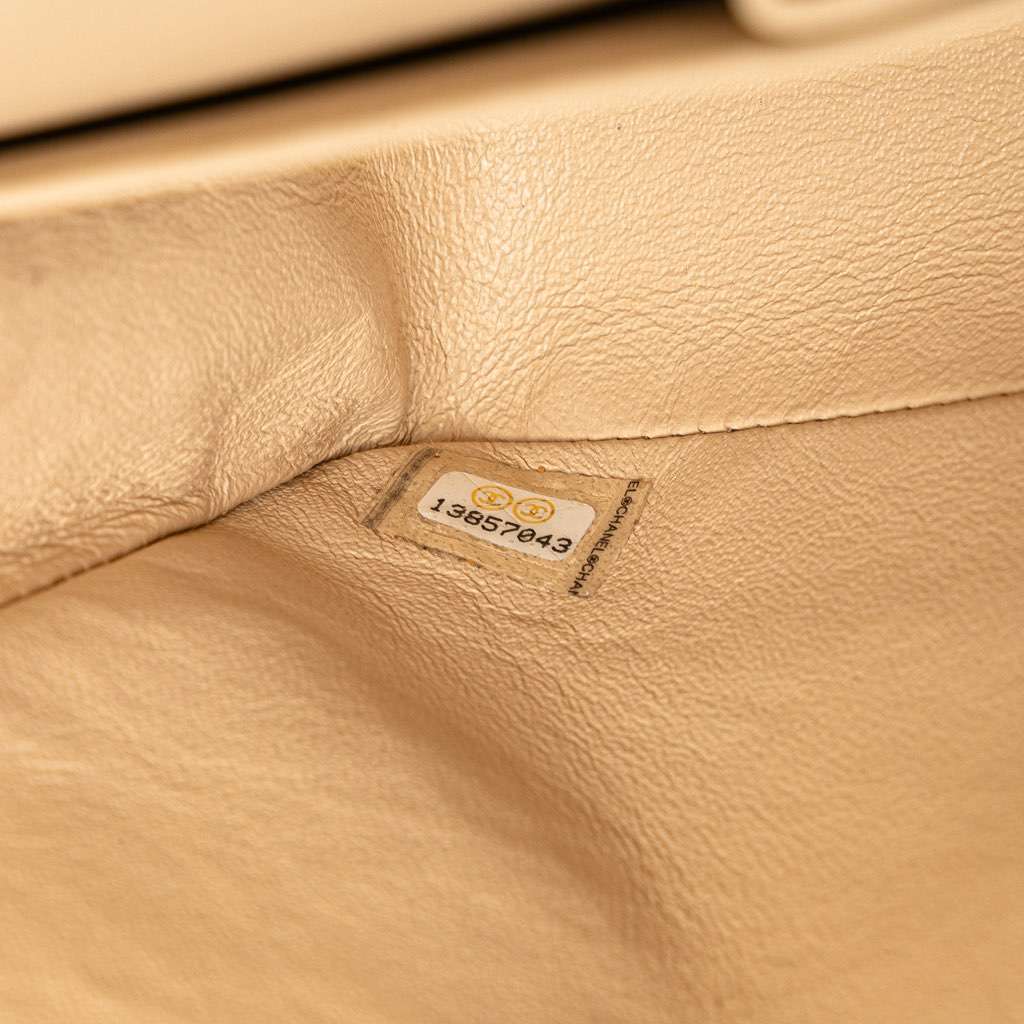 Chanel Medium Classic Caviar Double Flap Brown Leather Good - Box View