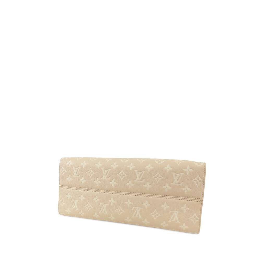 Louis Vuitton Monogram Empreinte Spring In The City Onthego MM Brown Leather Good - Inside View