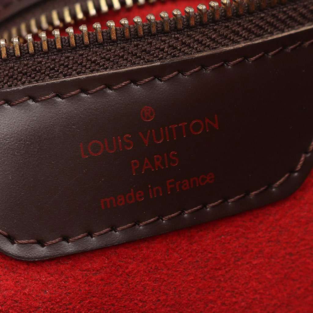 Louis Vuitton Damier Ebene Hampstead MM Brown Canvas Good - Back View