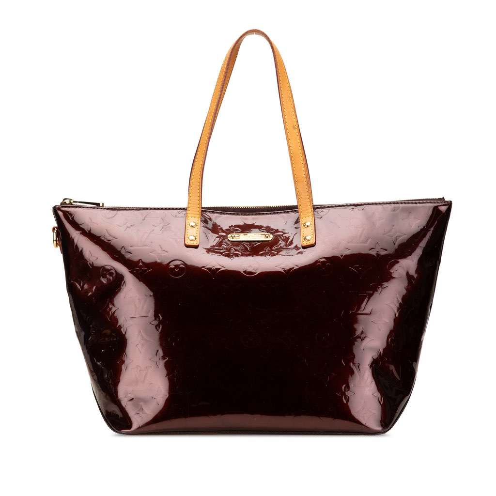 Louis Vuitton Monogram Vernis Bellevue GM Purple Leather Good condition - Front View