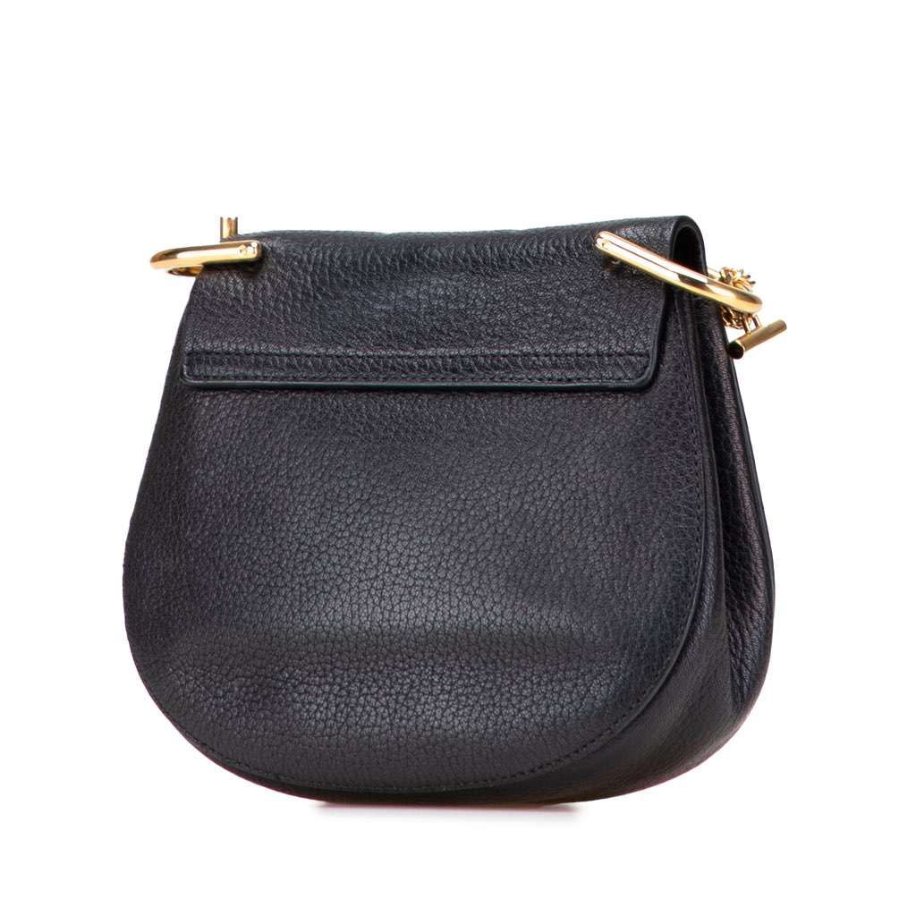 Chloé Mini Leather Drew Crossbody Black Leather Good condition - Back View