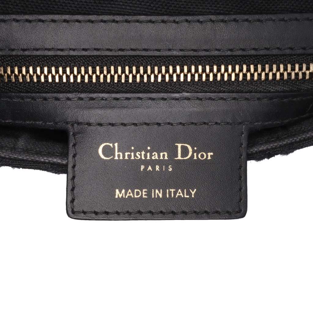 Dior Oblique Canvas Saddle Bag Black Canvas Good condition - Box View