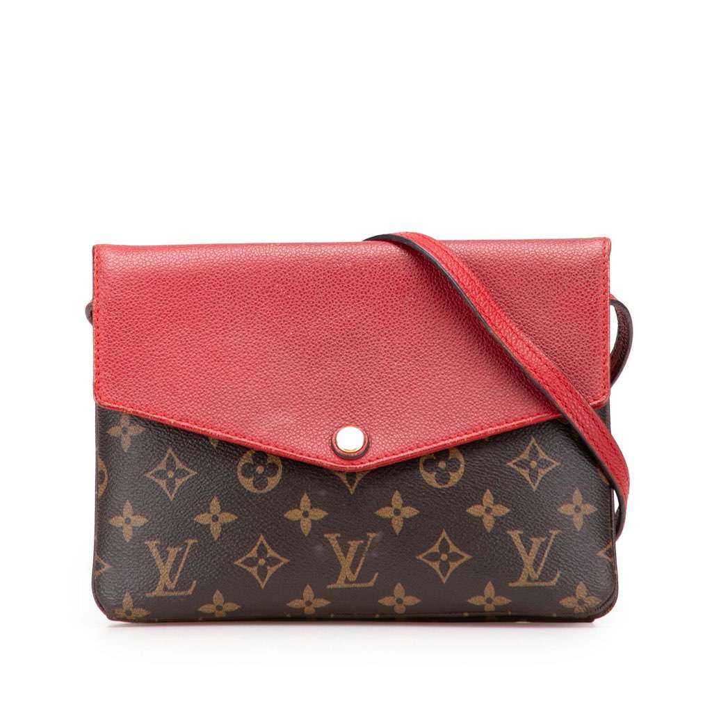 Louis Vuitton Monogram Twice Brown Canvas Very good - Front View
