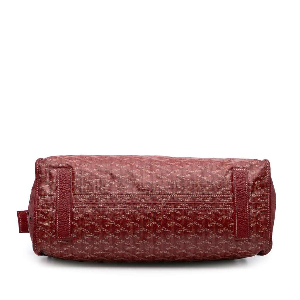 Goyard Goyardine Sac Hardy Pet Carrier PM Red Canvas Very good condition - Inside View