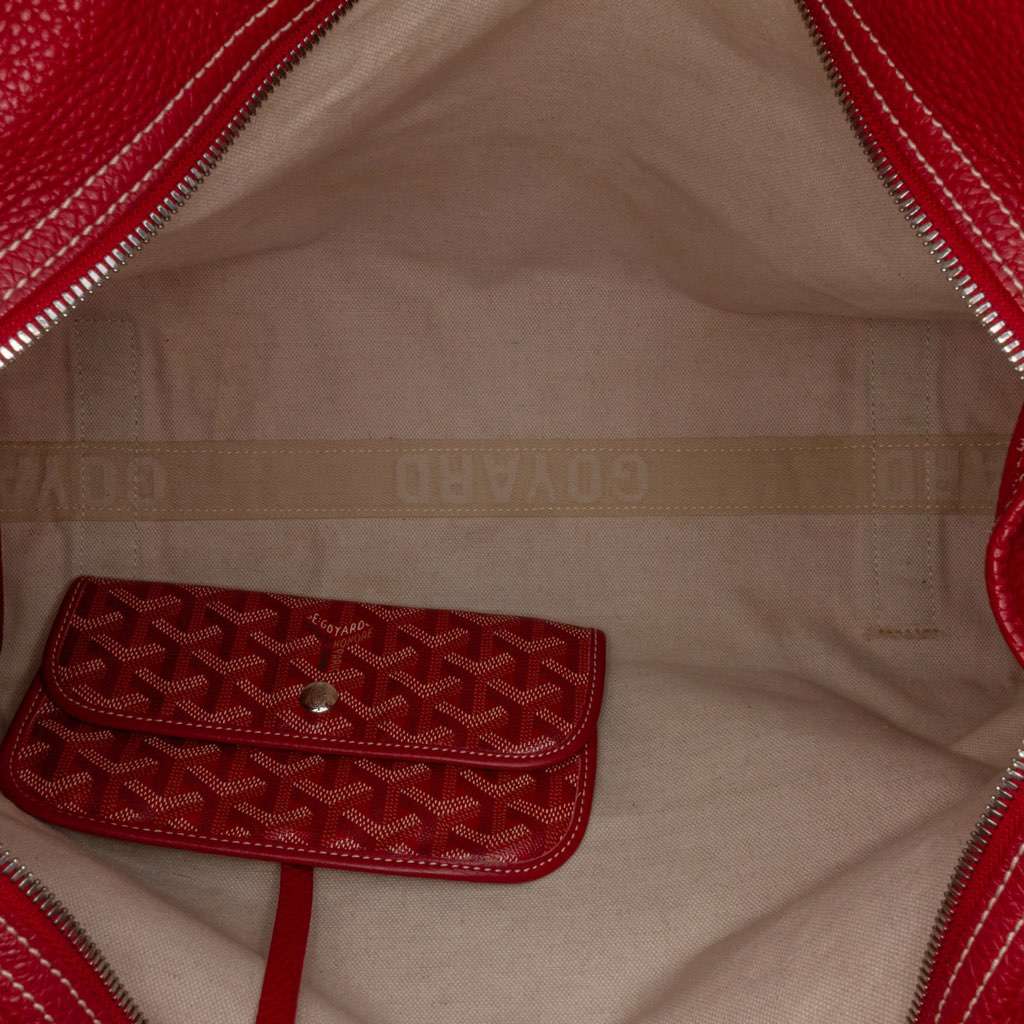 Goyard Goyardine Sac Hardy Pet Carrier PM Red Canvas Very good condition - Model View