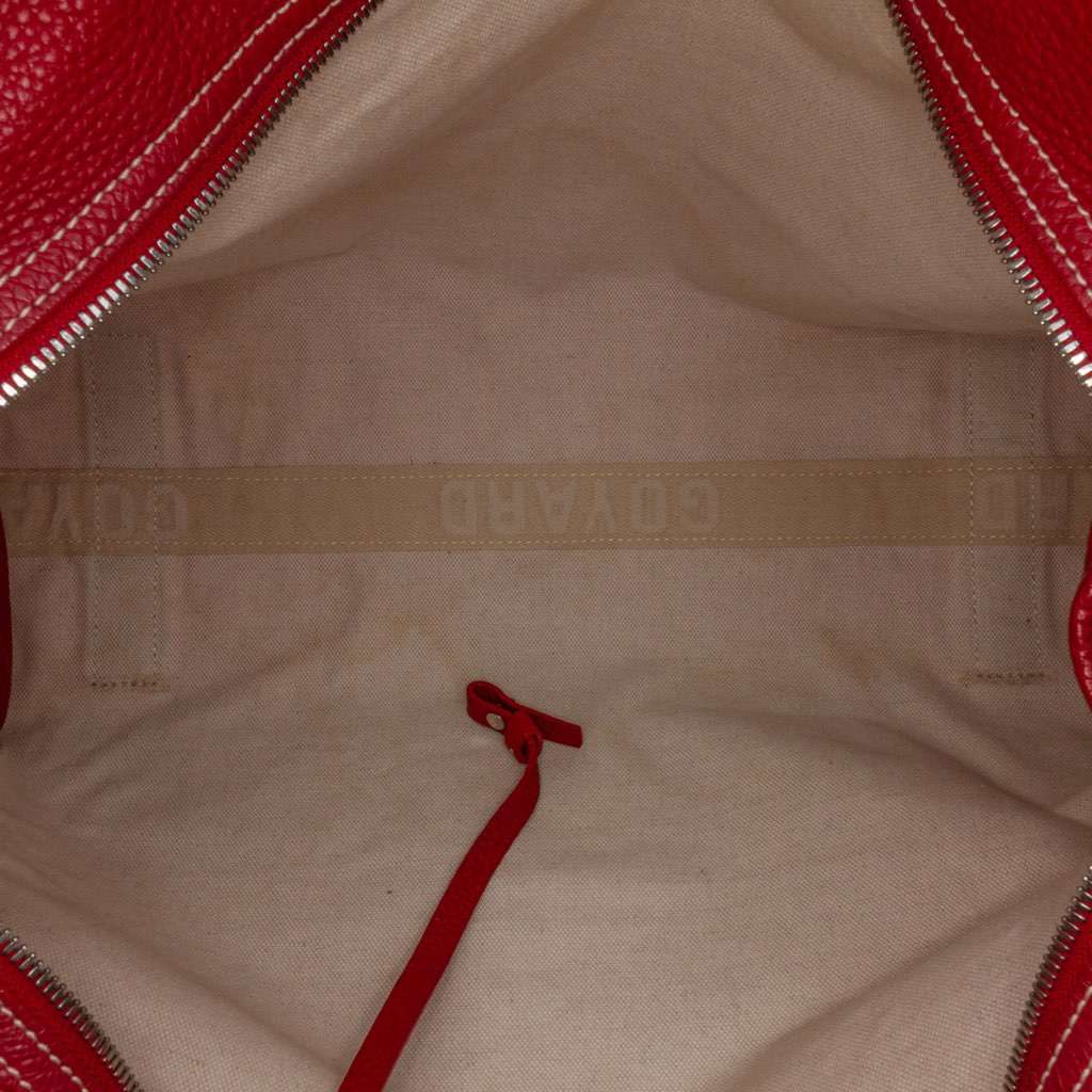 Goyard Goyardine Sac Hardy Pet Carrier PM Red Canvas Very good condition - Box View