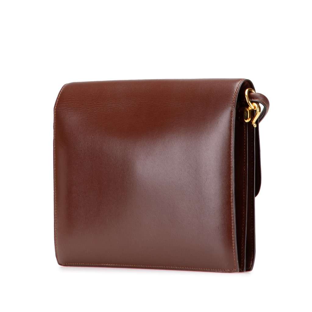 Hermès Box Calf Sac Sequana 22 Red Leather Good condition - Back View