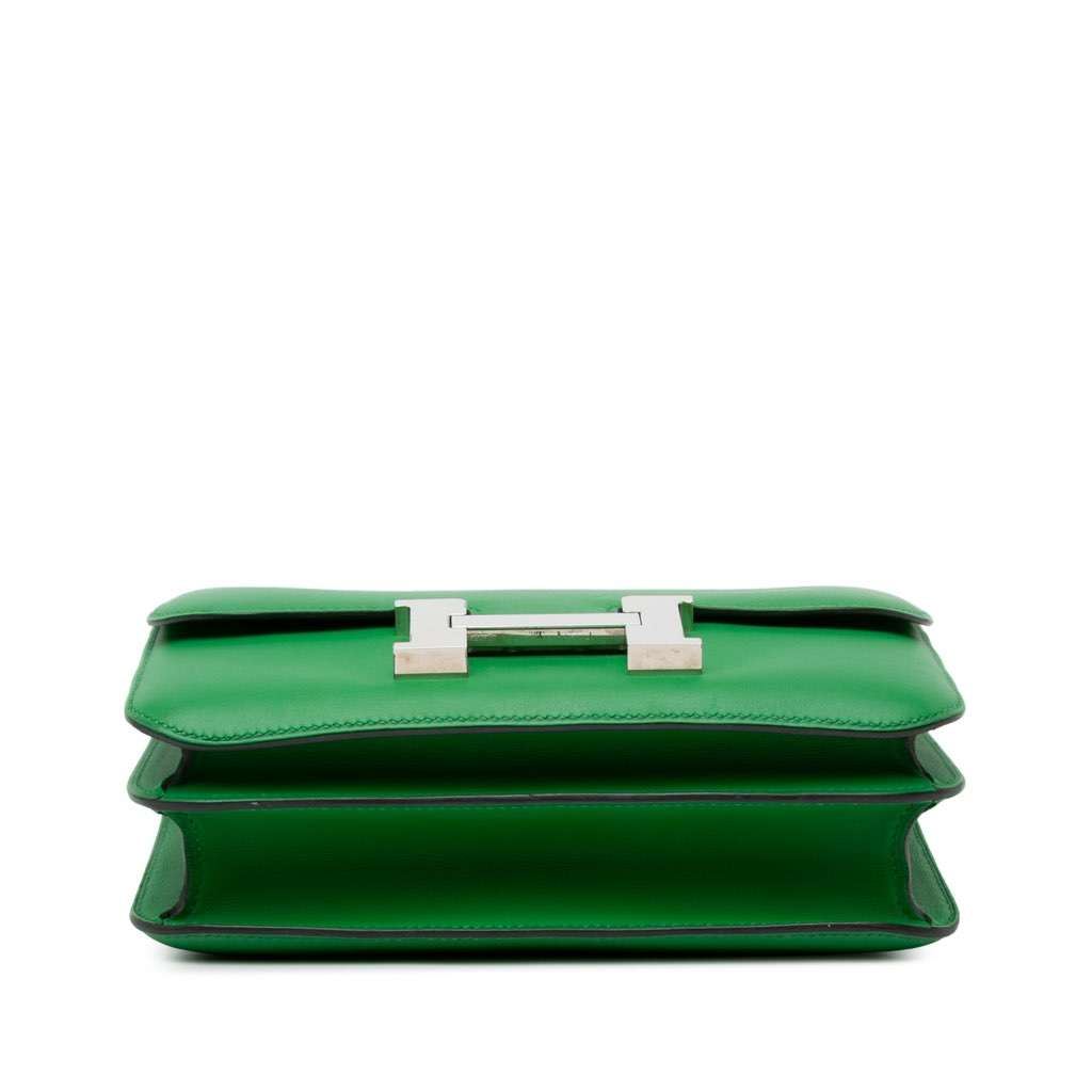 Hermès Swift Constance 24 Green Leather Good condition - Model View
