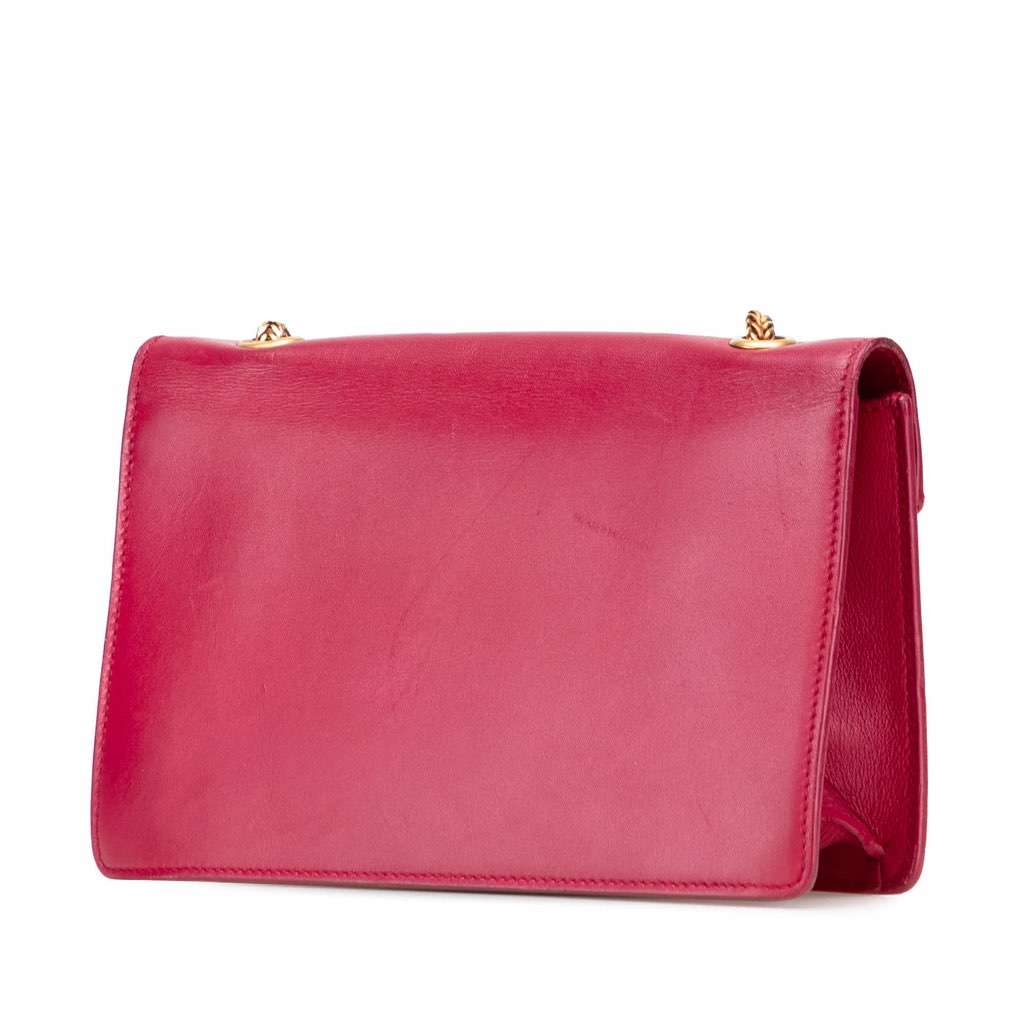 Saint Laurent Small Leather Betty Crossbody Red Leather Very good - Back View