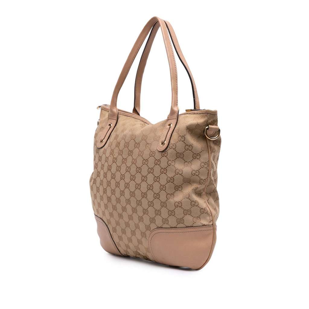 Gucci Small GG Canvas Princy Hobo Brown Canvas Good - Back View