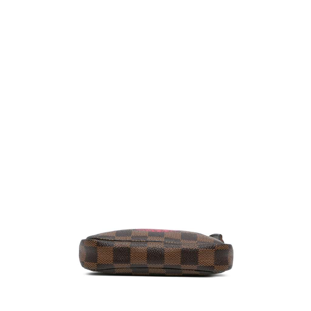 Louis Vuitton Damier Ebene Trunks and Bags Mini Pochette Accessoires Brown Canvas Good condition - Inside View