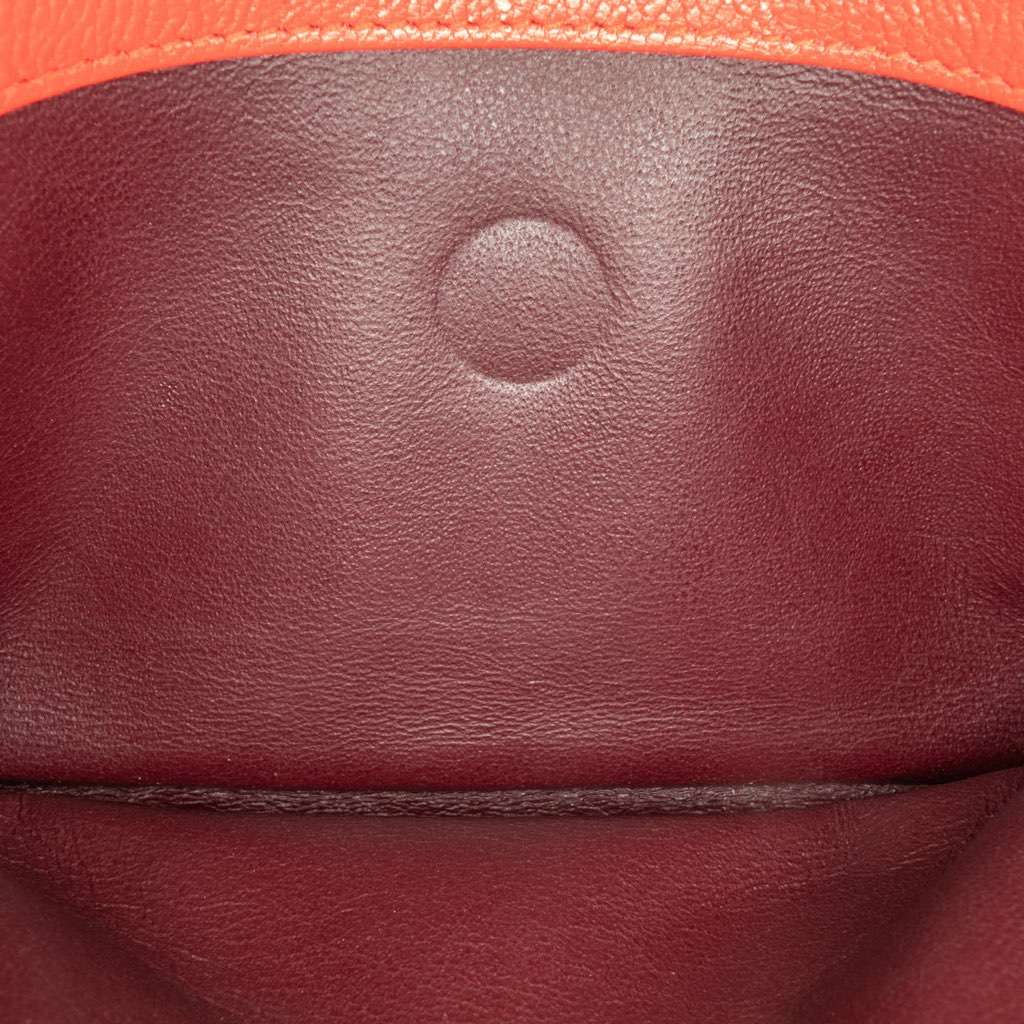 Chanel Small Diagonal Quilted Goatskin Flap Red Leather Very good - Box View