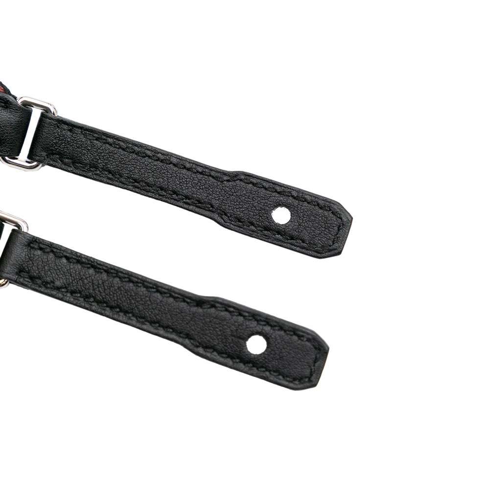 Hermès Sangle Flipperball 25 mm To Go Bag Strap Black Canvas Very good - Box View