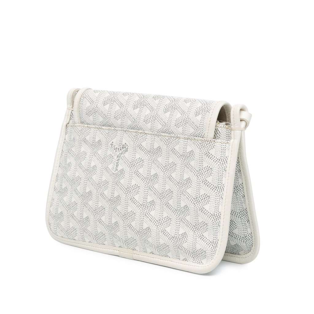 Goyard Goyardine Plumet Pocket Wallet White Canvas Very good - Back View