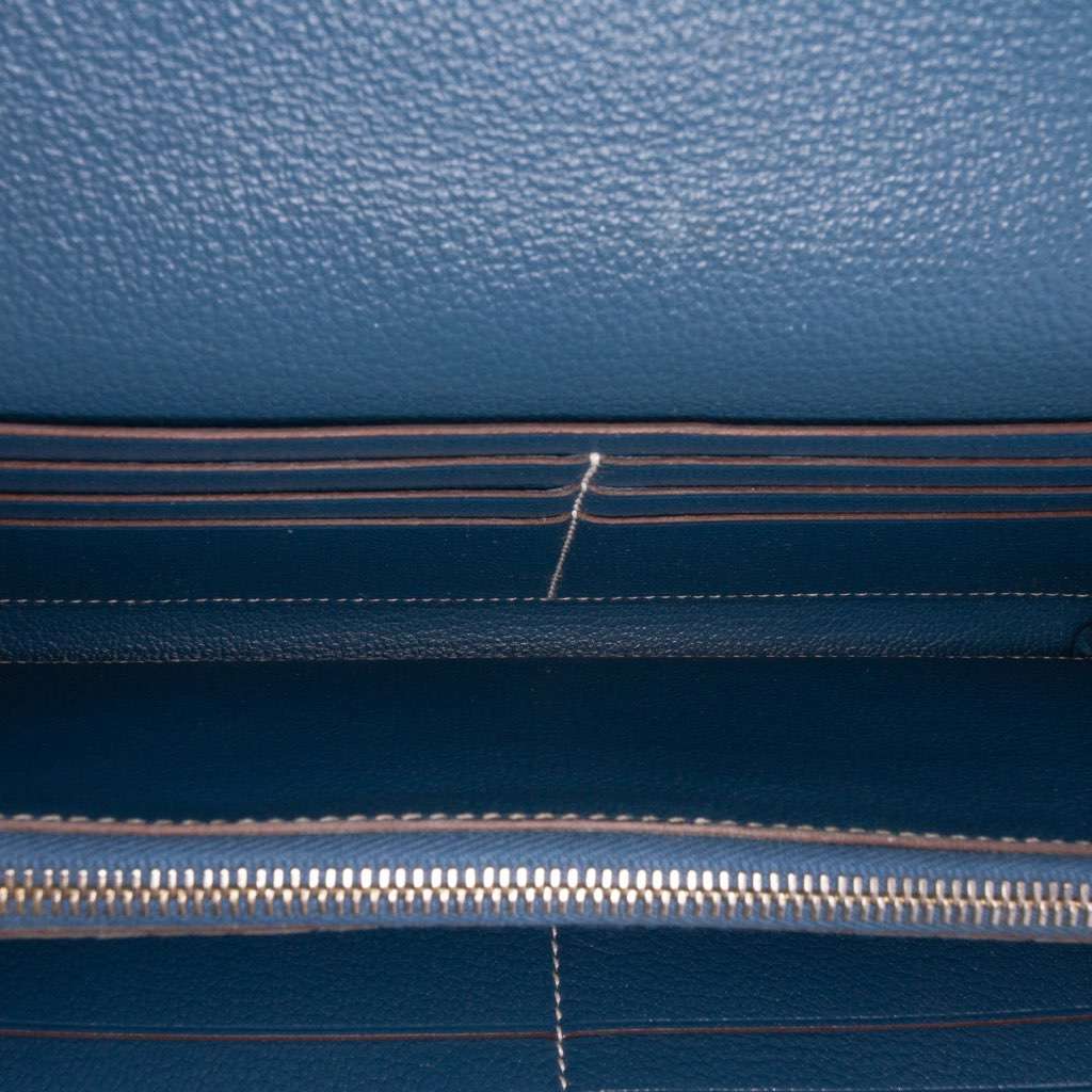 Hermès Epsom Kelly Longue Wallet Red Leather Good condition - Box View