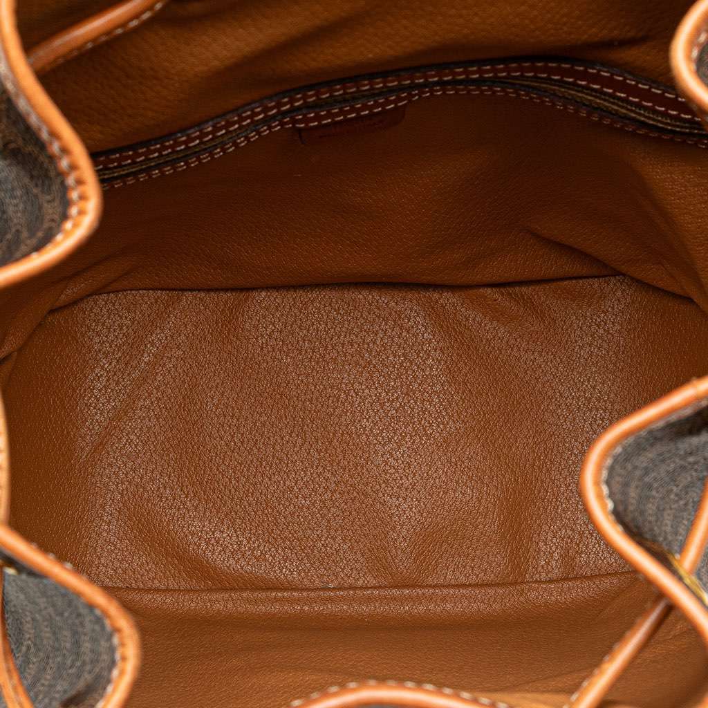 Celine Macadam Coated Canvas Backpack Brown Canvas Good - Model View