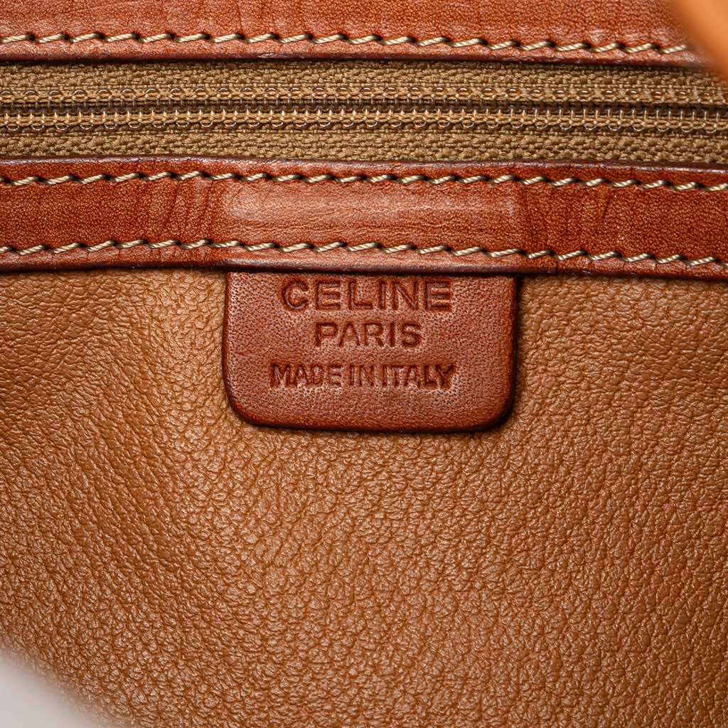 Celine Macadam Coated Canvas Backpack Brown Canvas Good - Box View