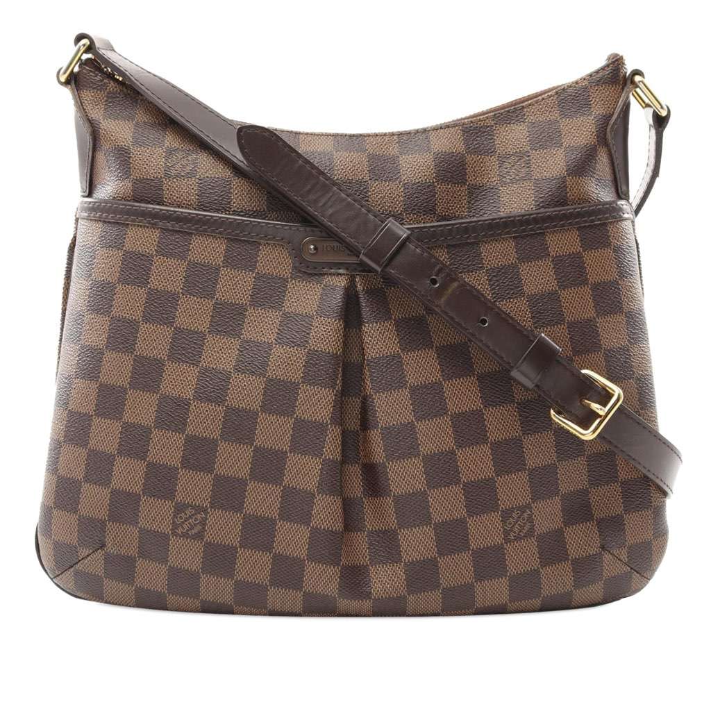 Louis Vuitton Damier Ebene Bloomsbury PM Brown Canvas Good - Front View
