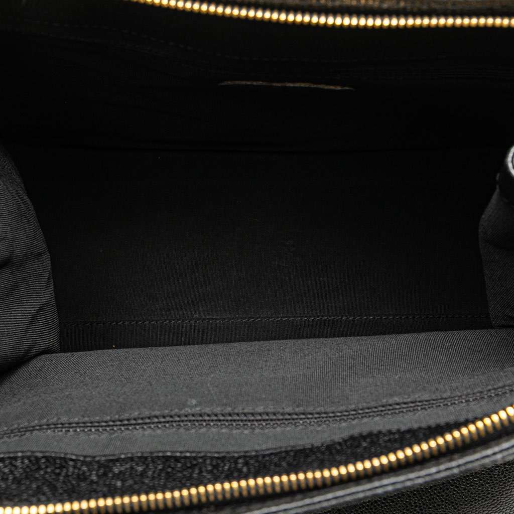 Chanel CC Caviar Leather Tote Black Leather Good - Model View