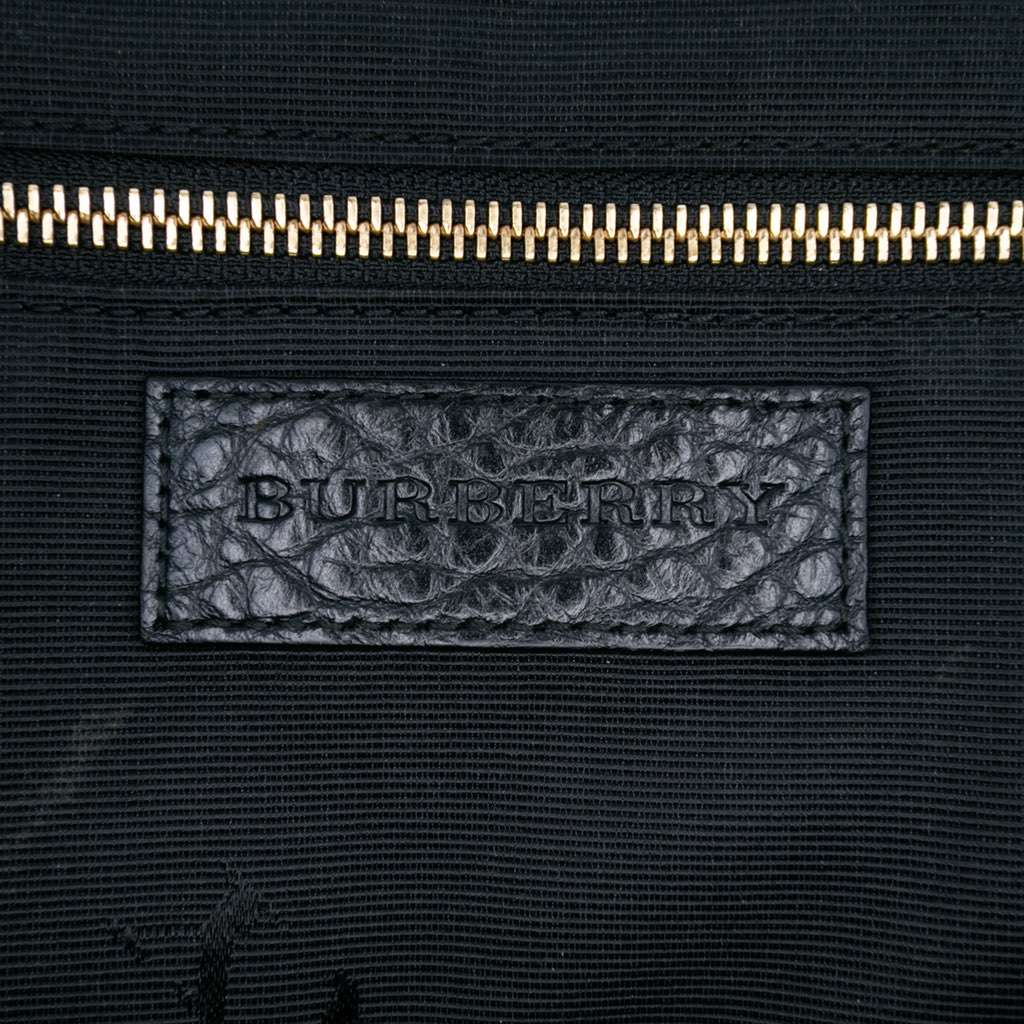 Burberry Small Grained Calfskin Heritage Orchard Bowling Bag Black Leather Good - Box View