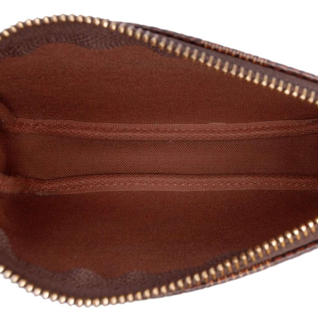 Louis Vuitton Damier Ebene Transatlantic Cruises Mini Pochette Accessoires Brown Canvas Good - Model View