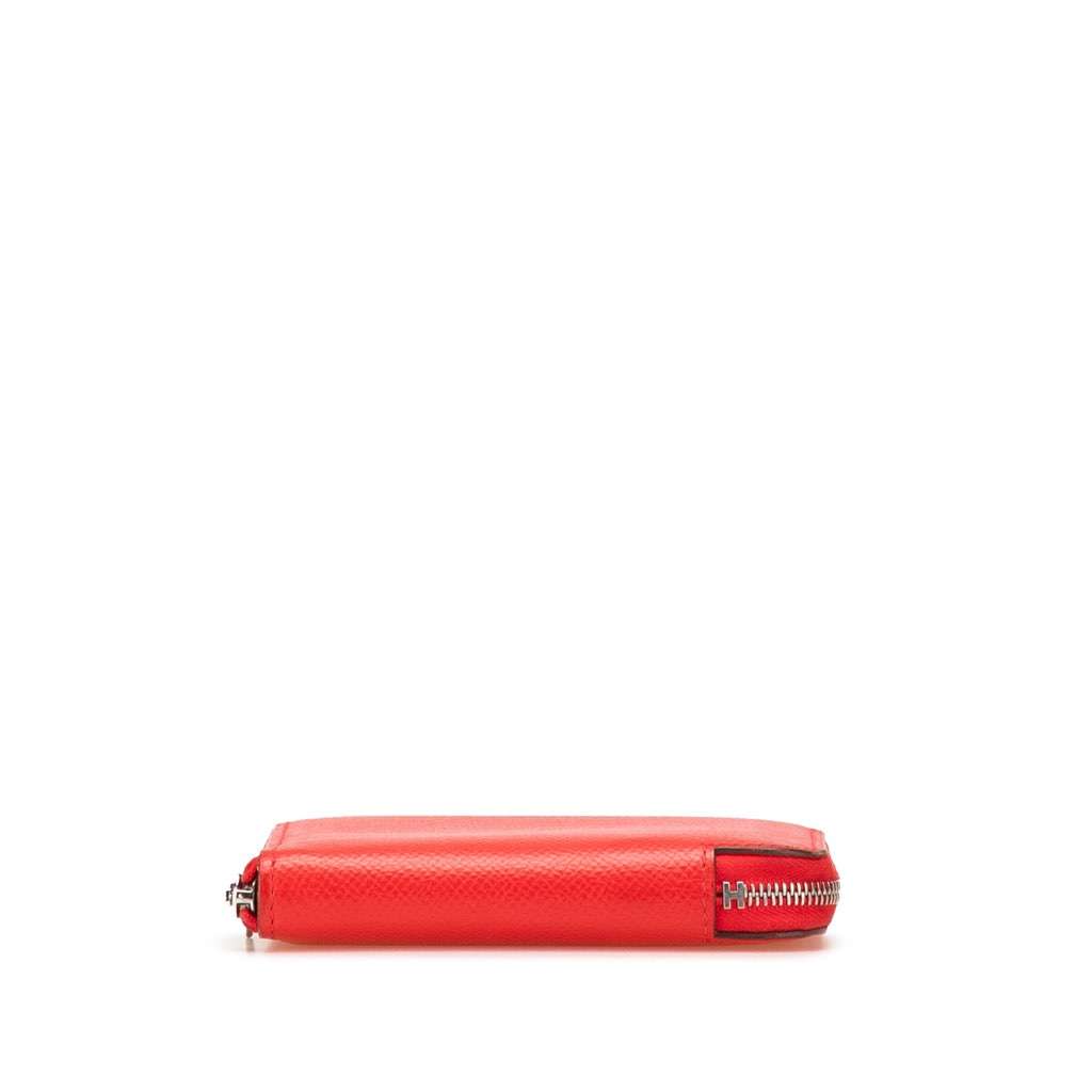 Hermès Mini Epsom Silk In Change Purse Red Leather Good condition - Inside View