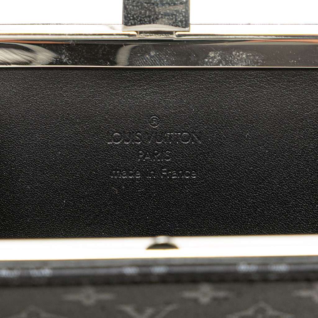 Louis Vuitton Monogram Satin Mini Ange Black Satin Very good - Box View