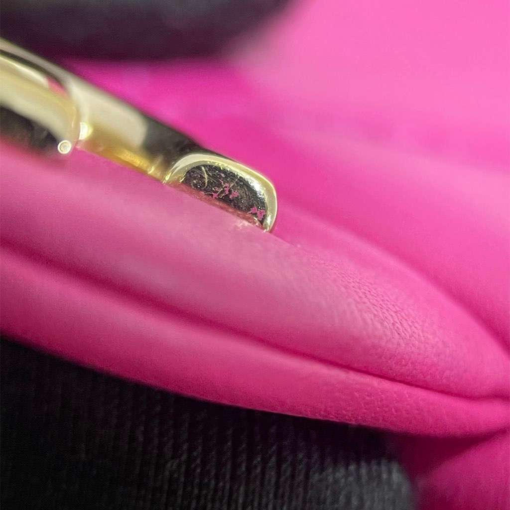 Chanel Small Lambskin Elegant Chain Single Flap Pink Leather Very good condition - Box View