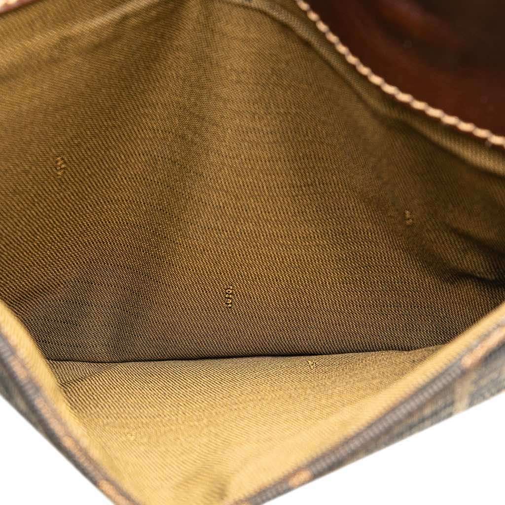 Fendi Zucca Canvas Handbag Brown Canvas Very good - Box View