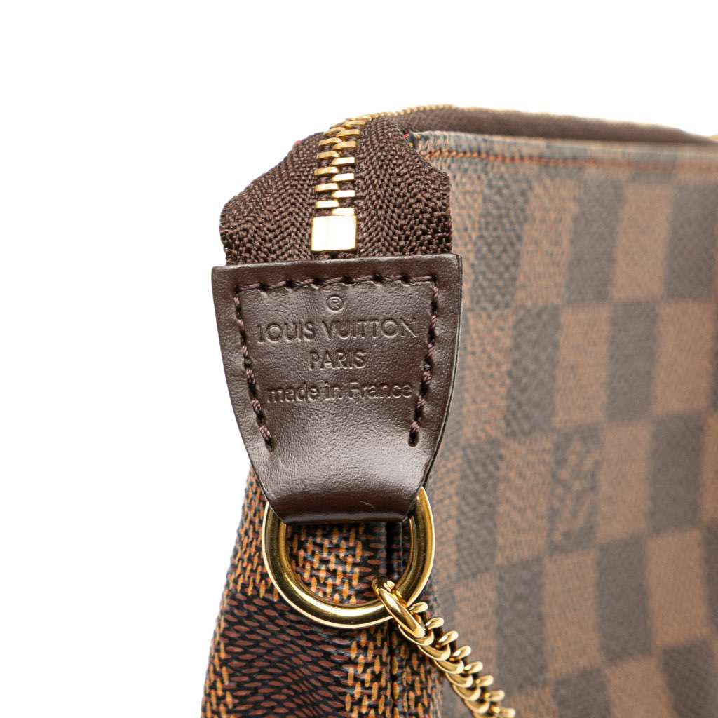 Louis Vuitton Damier Ebene Mini Pochette Accessoires Brown Canvas Very good condition - Box View