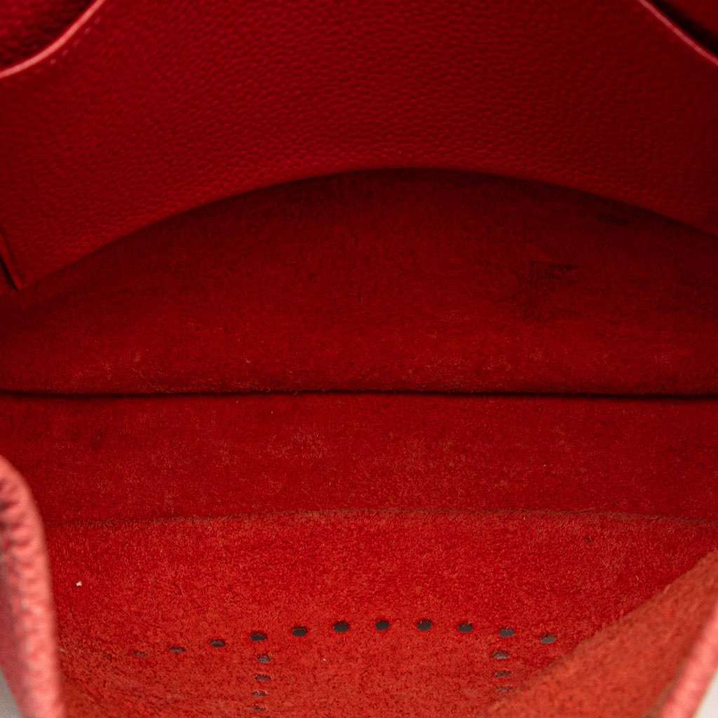 Hermès Clemence Evelyne I PM Red Leather Good condition - Model View