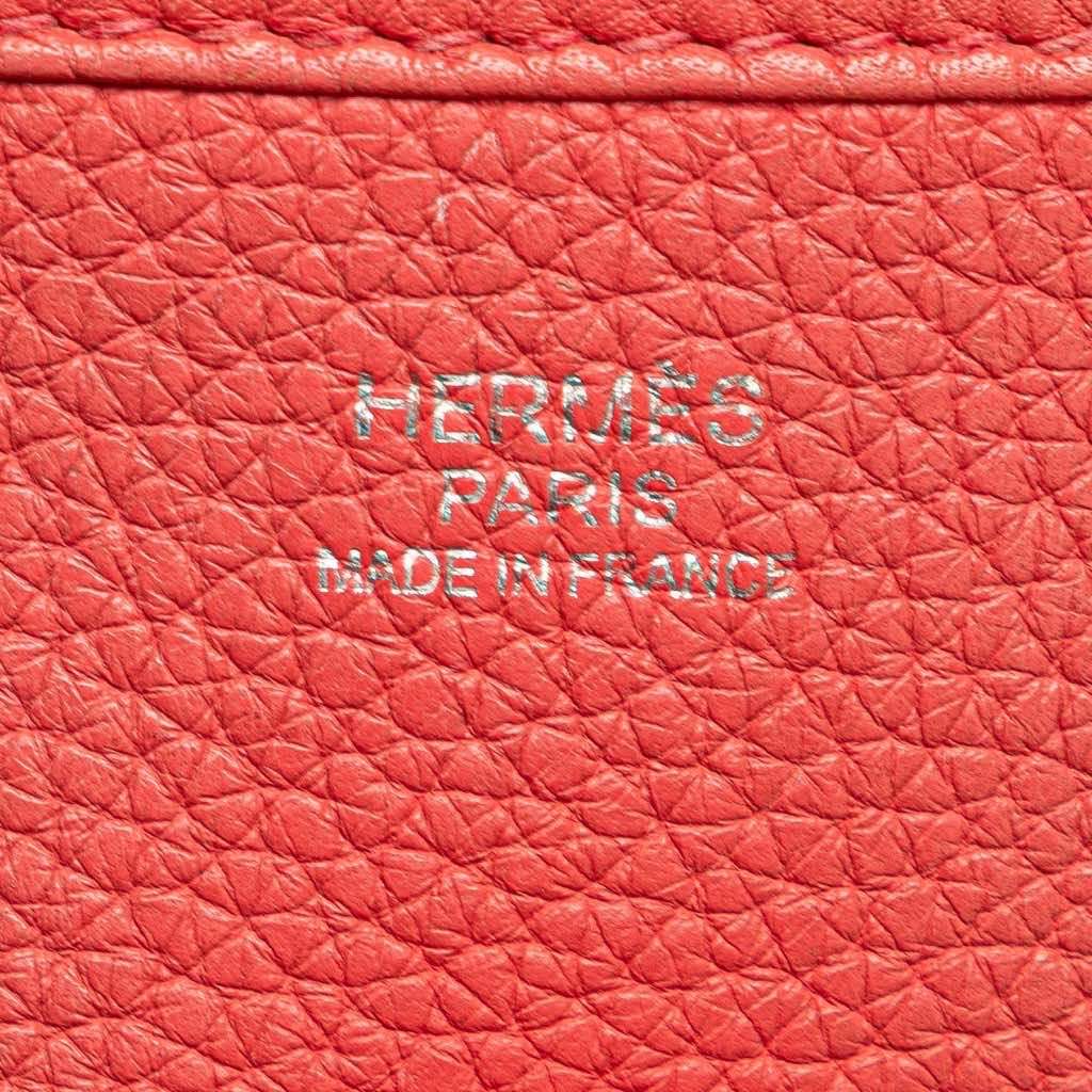 Hermès Clemence Evelyne I PM Red Leather Good condition - Box View