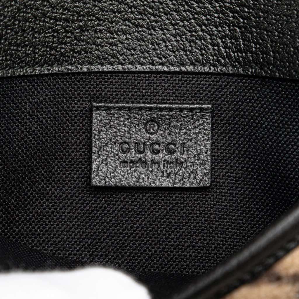 Gucci GG Wool Slim Belt Bag Brown Wool Very good - Box View