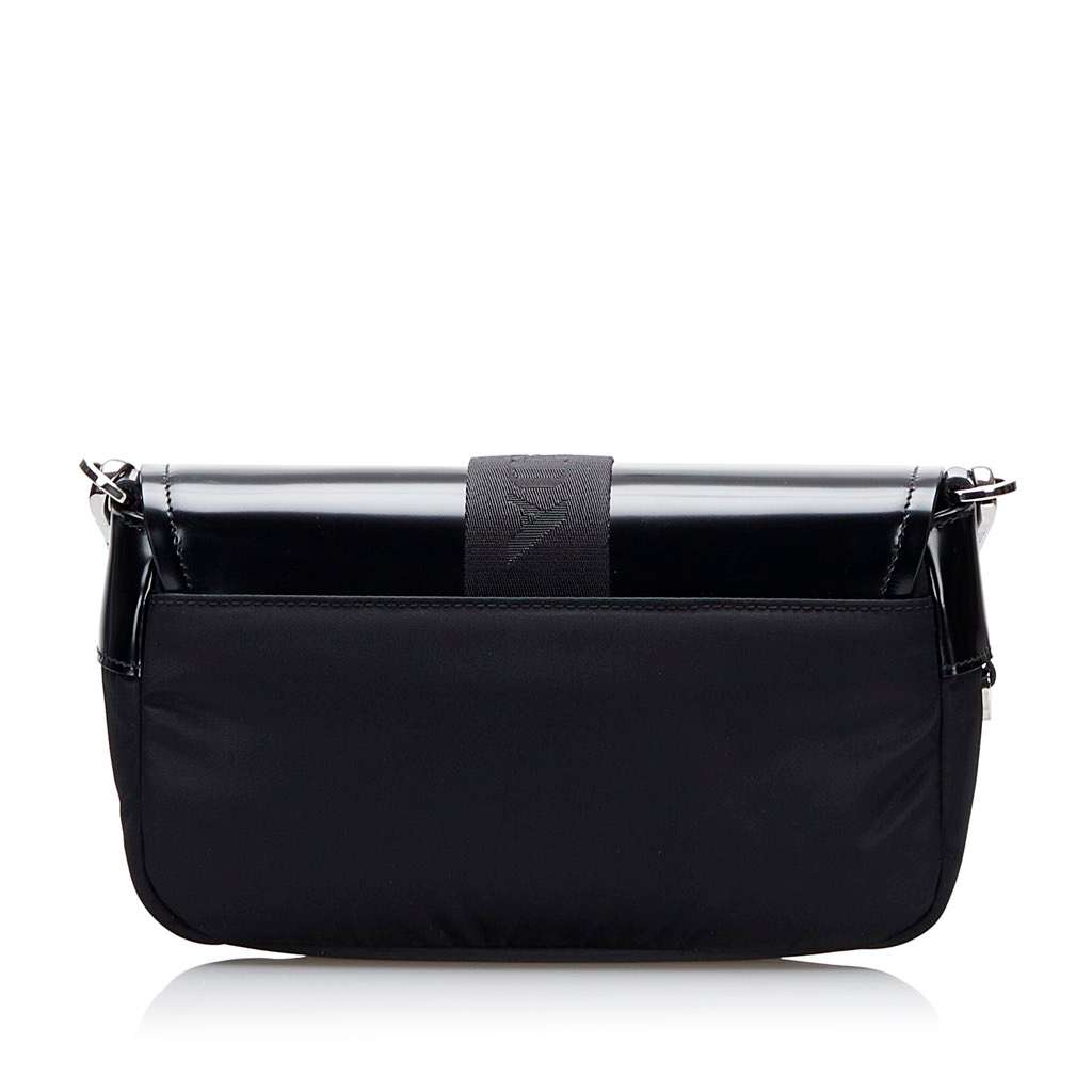 Prada Re-Nylon & Spazzolato Pocket Crossbody Black Very good condition - Inside View