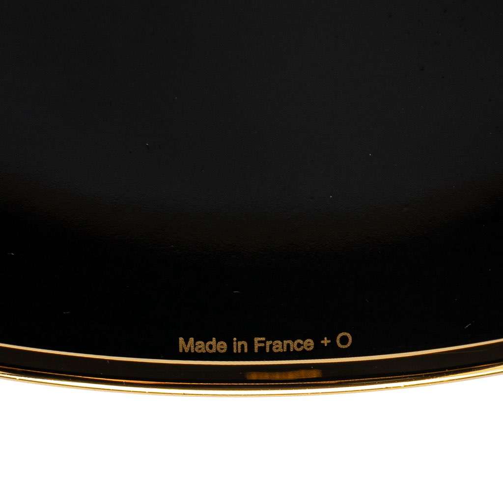 Hermès Extra Wide Brandebourgs Enamel Bangle 70 Brown Good condition - Box View