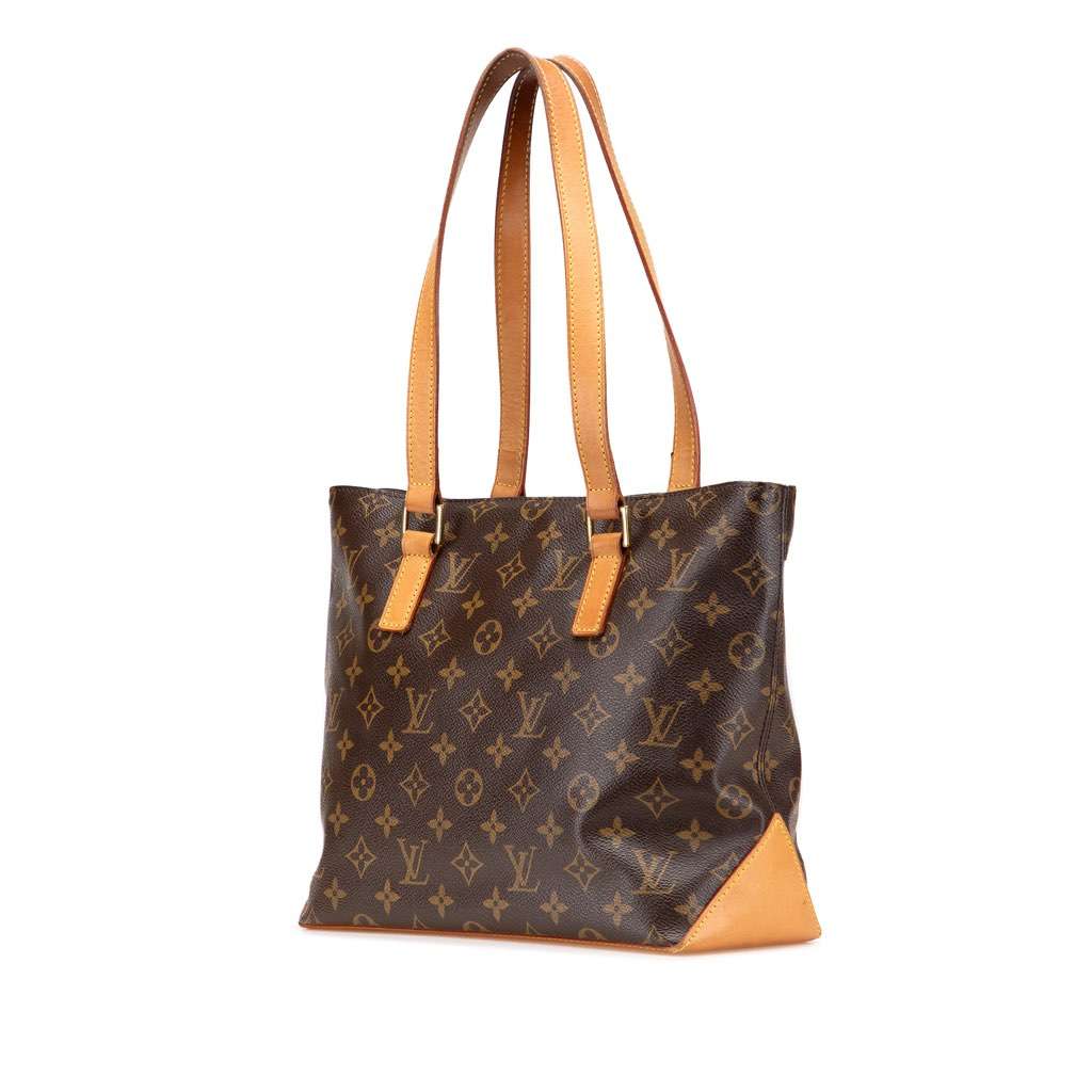 Louis Vuitton Monogram Cabas Piano Brown Canvas Good condition - Back View