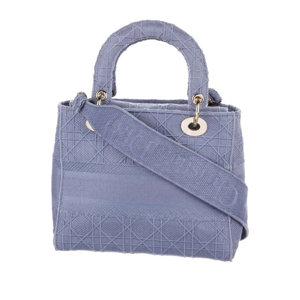 Dior Medium Lady D-Lite Purple Cotton Very good - Inside View