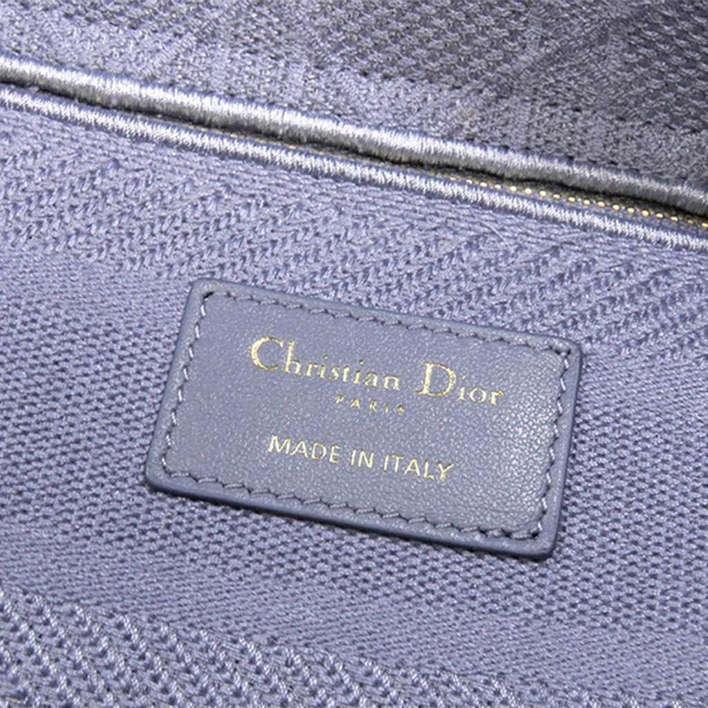 Dior Medium Lady D-Lite Purple Cotton Very good - Model View