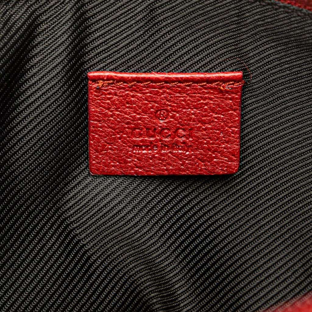 Gucci GG Canvas Cosmetic Pouch Red Canvas Good condition - Box View
