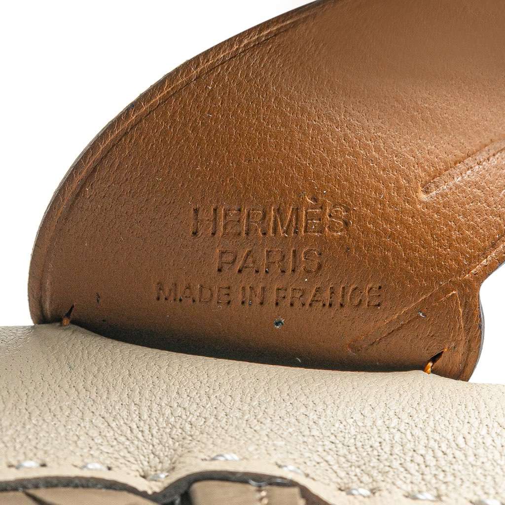 Hermès Milo Lambskin and Swift GriGri Rodeo Pegase Bag Charm PM Brown Leather Good condition - Inside View