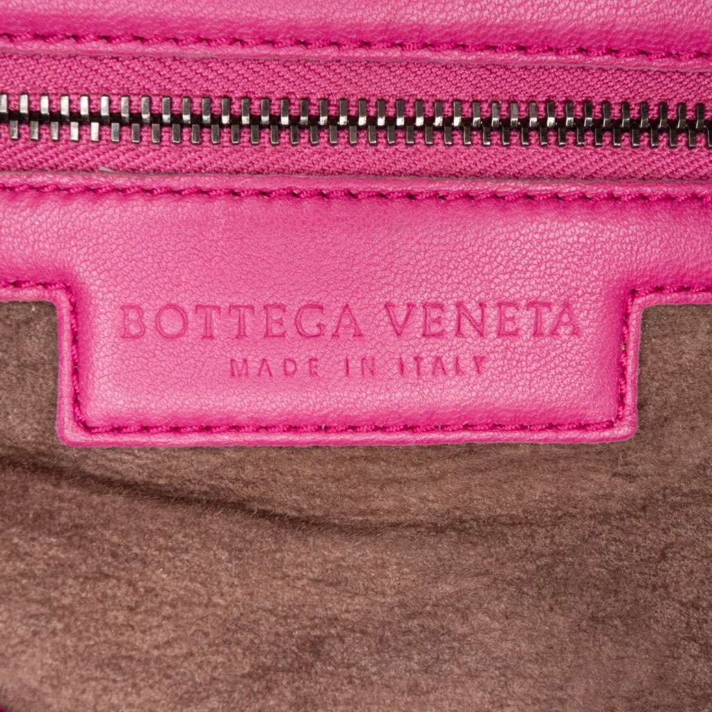Bottega Veneta Nappa Intrecciato Montaigne Shoulder Bag Pink Leather Good - Box View