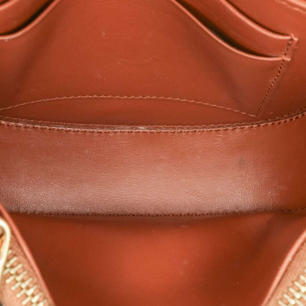 Celine Small Leather Besace 16 Wallet On Chain Brown Leather Very good condition - Box View